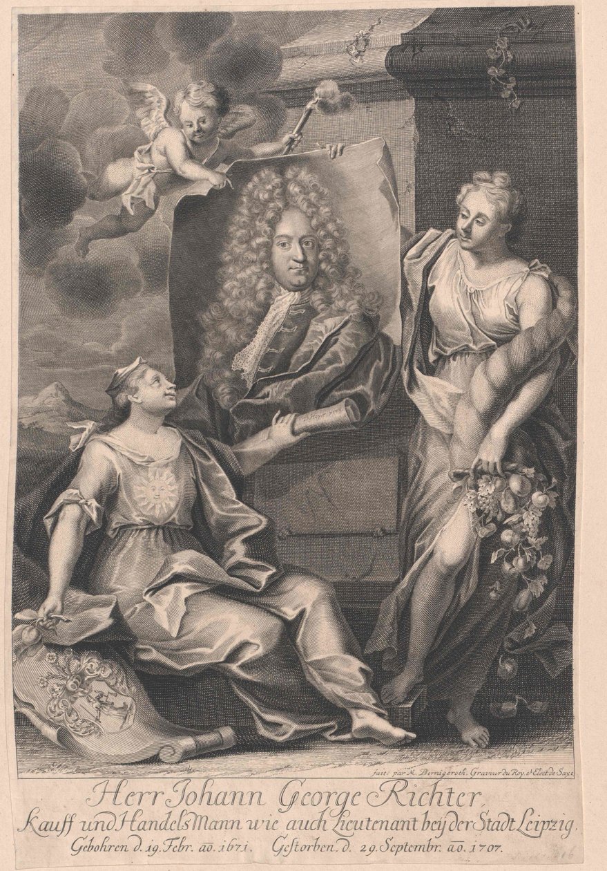 Johann Georg Richter (druk) autorstwa Artist Unknown