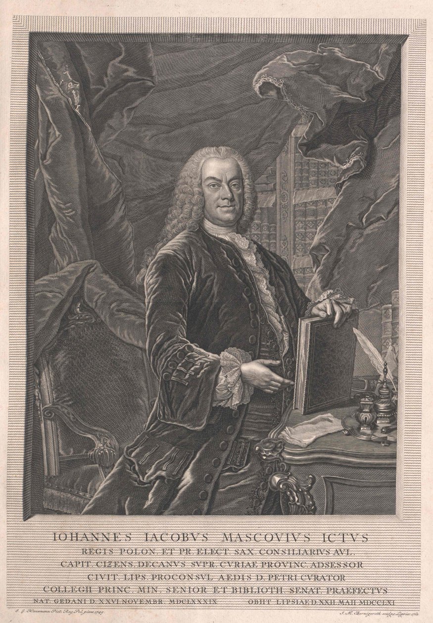 Johann Jakob Mascov autorstwa Artist Unknown