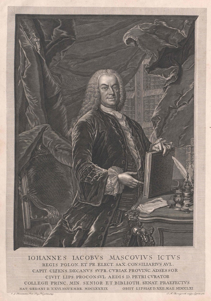 Johann Jakob Mascov autorstwa Artist Unknown