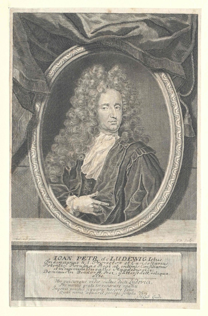 Johann Peter von Ludewig (druk) autorstwa Artist Unknown
