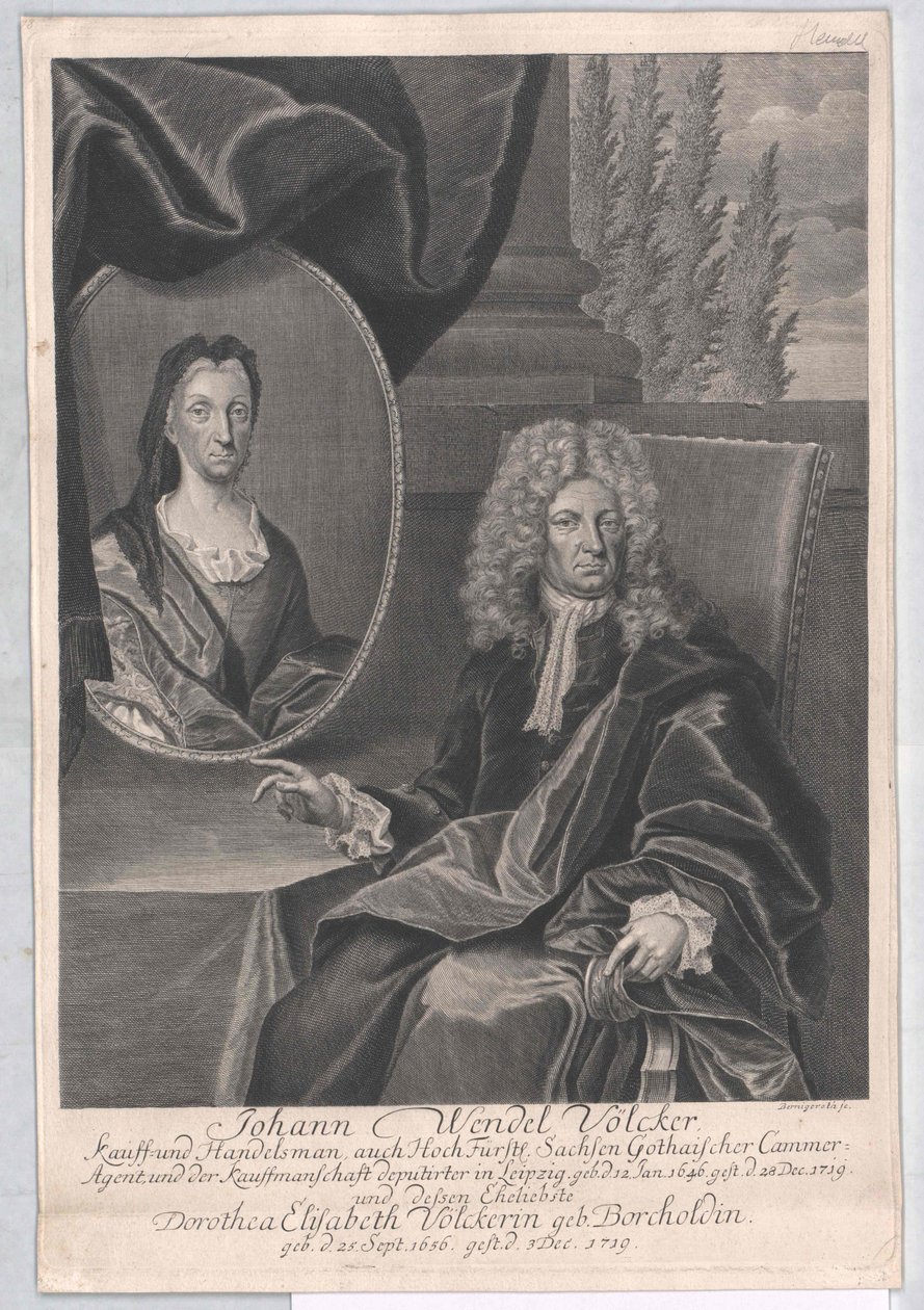 Johann Wendel Voelcker (druk) autorstwa Artist Unknown