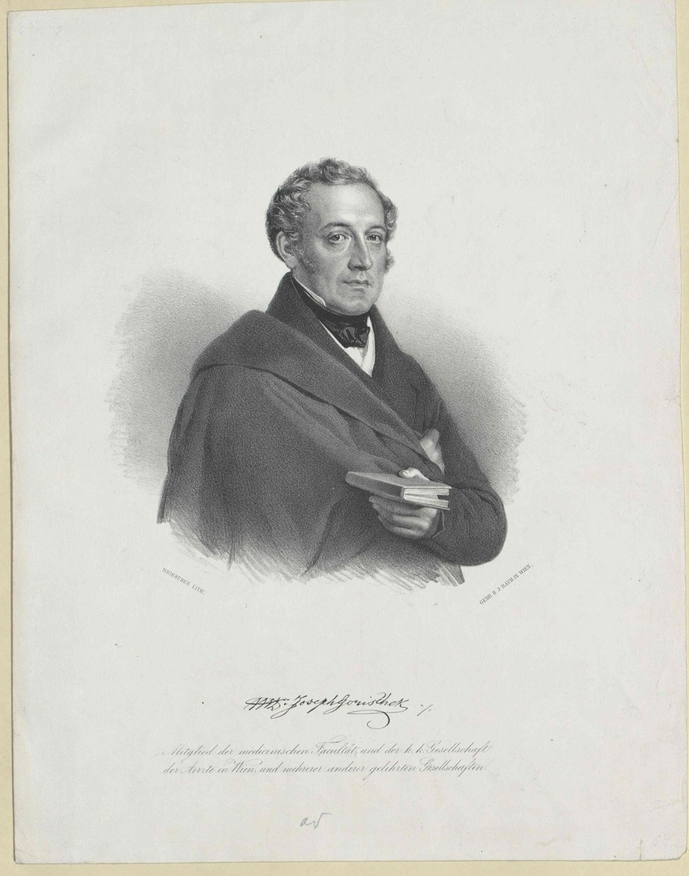 Joseph Gorischek (druk) autorstwa Artist Unknown