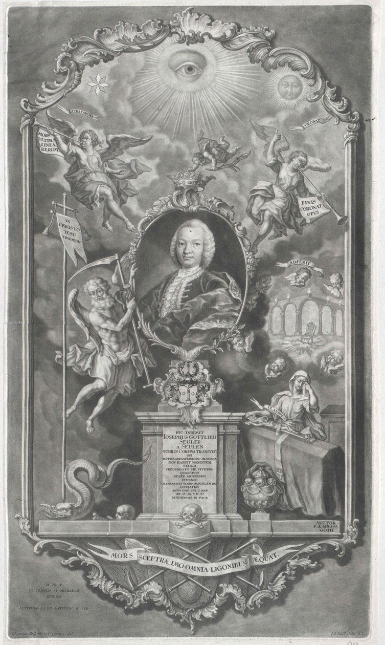 Joseph Gottlieb Seuler von Seulen (druk) autorstwa Artist Unknown