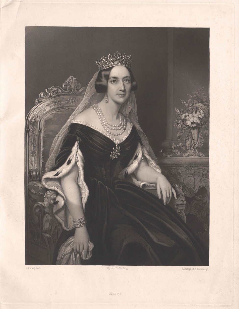Josephine księżniczka Leuchtenberg autorstwa Artist Unknown