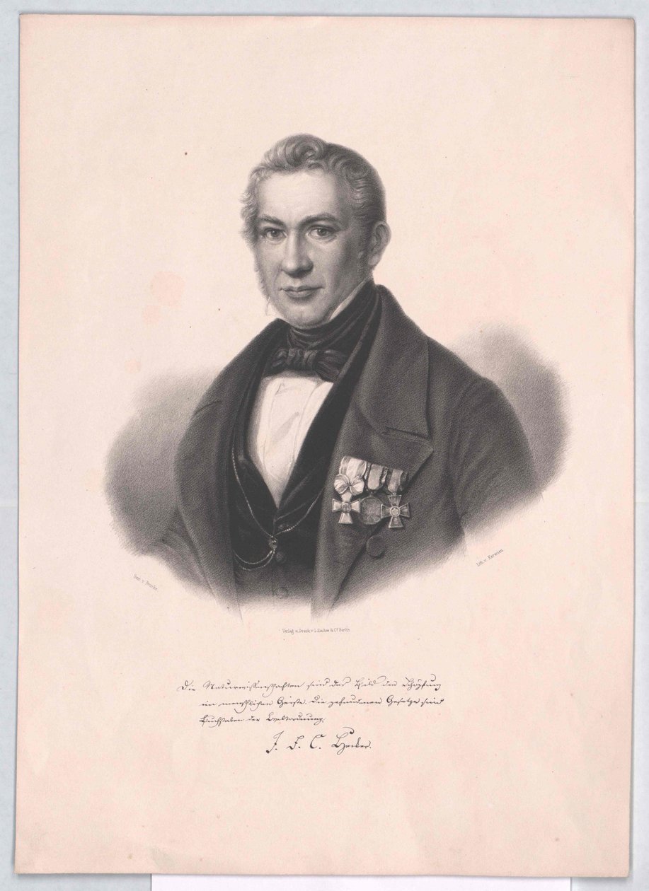 Karl Friedrich Franz Hecker autorstwa Artist Unknown