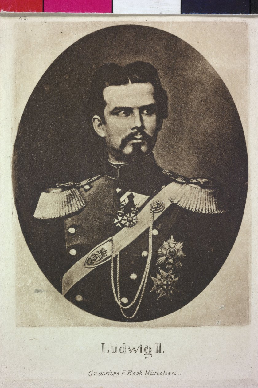 Król Bawarii Ludwik II autorstwa Artist Unknown