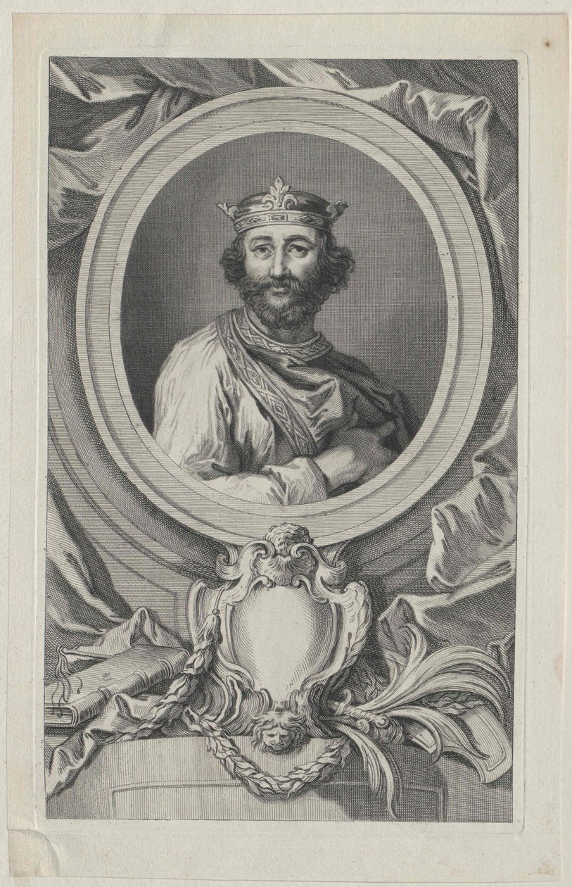 Król Anglii Edward I (druk) autorstwa Artist Unknown
