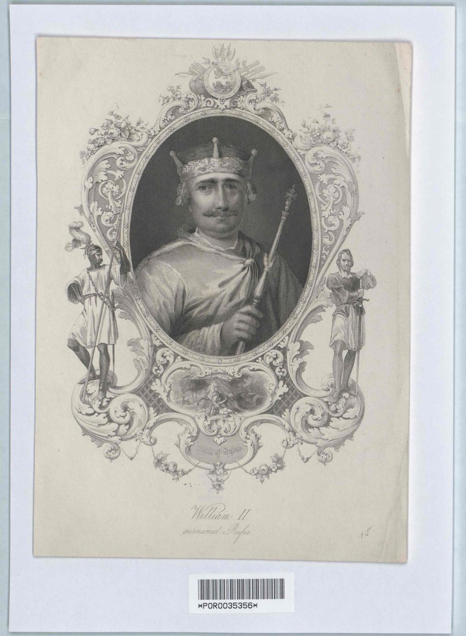 Król Anglii Wilhelm II (druk) autorstwa Artist Unknown