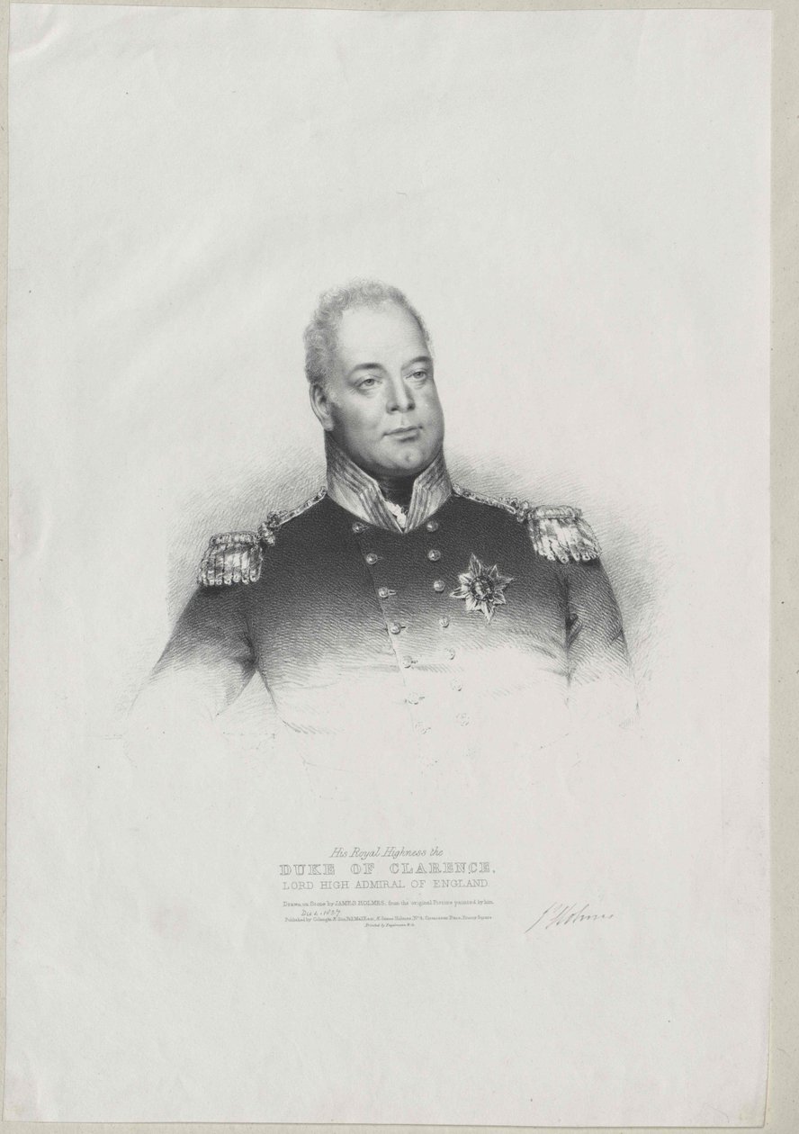 Król Anglii Wilhelm IV autorstwa Artist Unknown