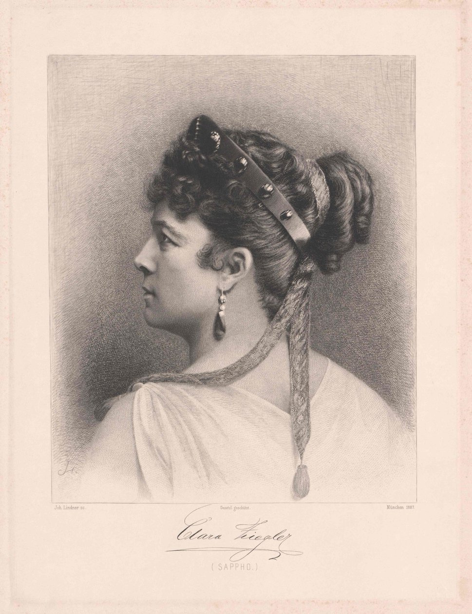 Klara Ziegler autorstwa Artist Unknown