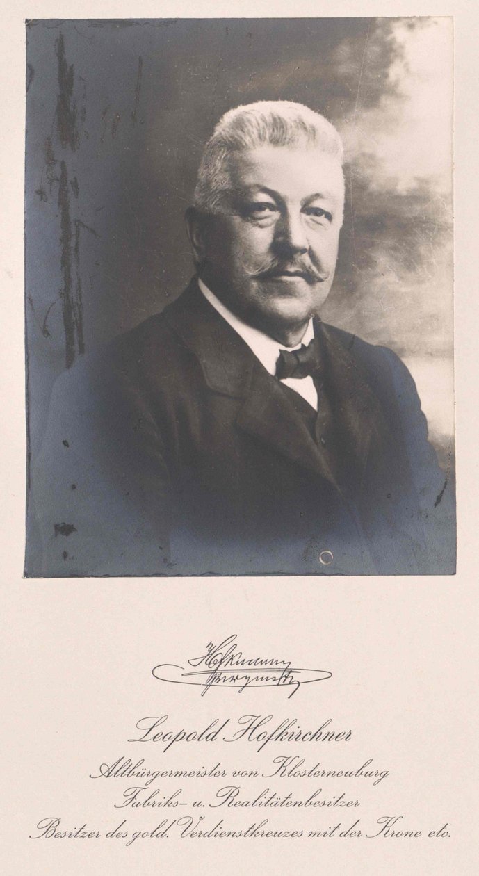 Leopold Hofkirchner (druk) autorstwa Artist Unknown