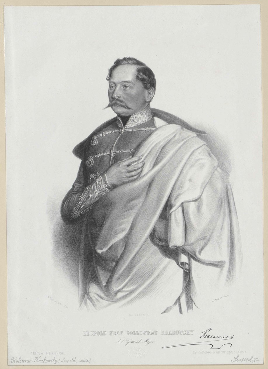 Leopold hrabia Kolovrat Kraków autorstwa Artist Unknown