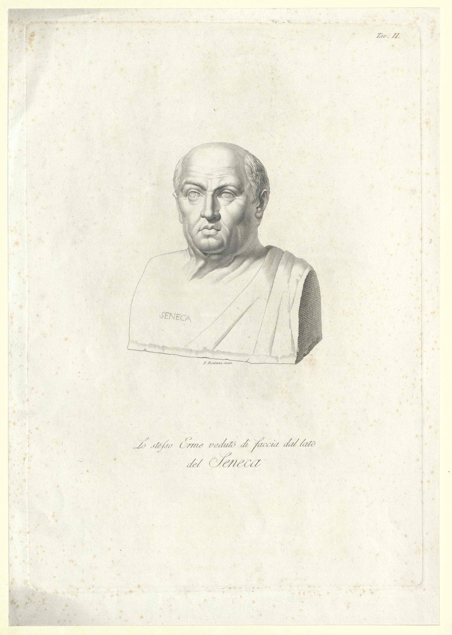 Lucjusz Anneusz Seneka (druk) autorstwa Artist Unknown