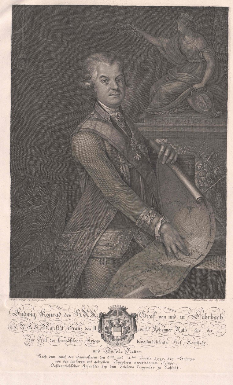 Ludwig Konrad hrabia Lehrbach autorstwa Artist Unknown