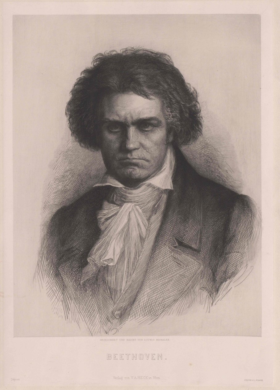 Ludwig van Beethoven autorstwa Artist Unknown