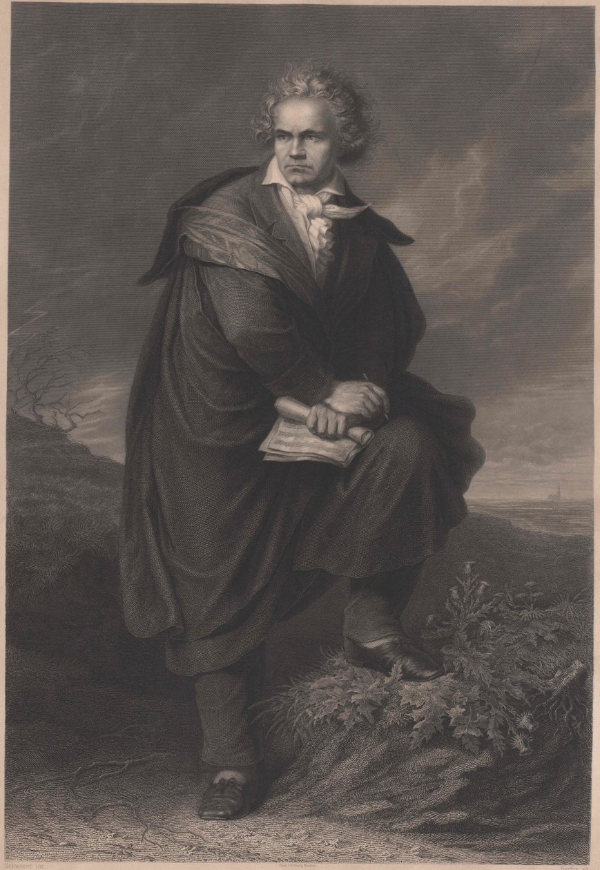 Ludwig van Beethoven autorstwa Artist Unknown