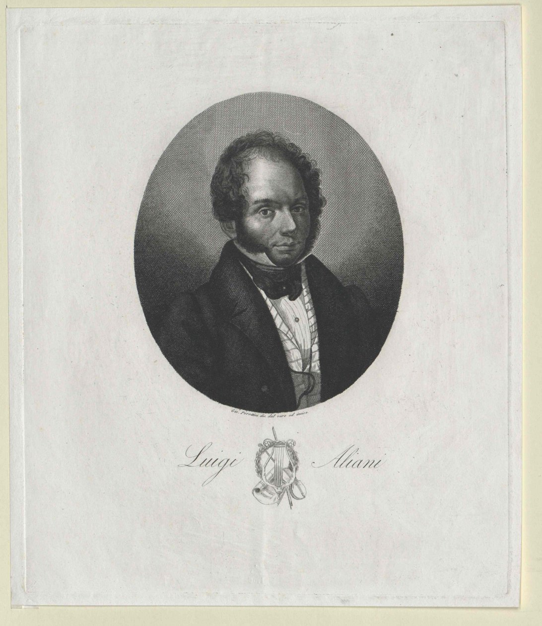 Luigi Aliani (druk) autorstwa Artist Unknown