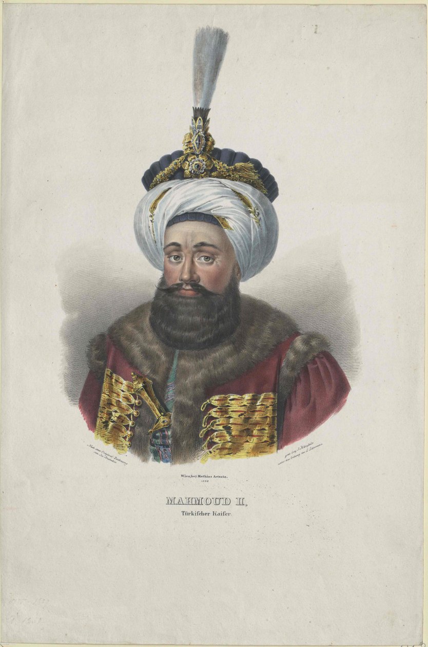 Machmud II sułtan Turcji autorstwa Artist Unknown