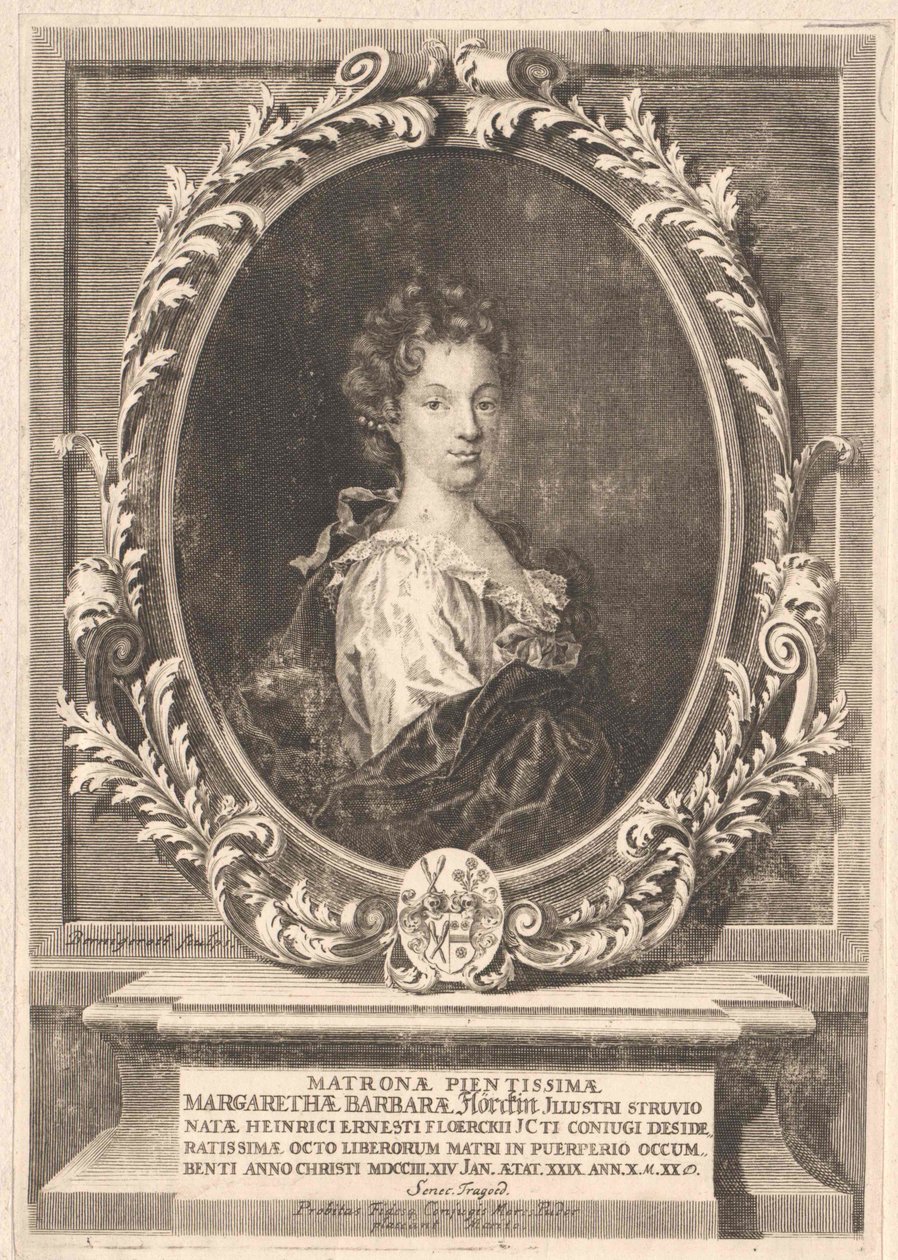 Margarethe Barbara Struve (w druku) autorstwa Artist Unknown