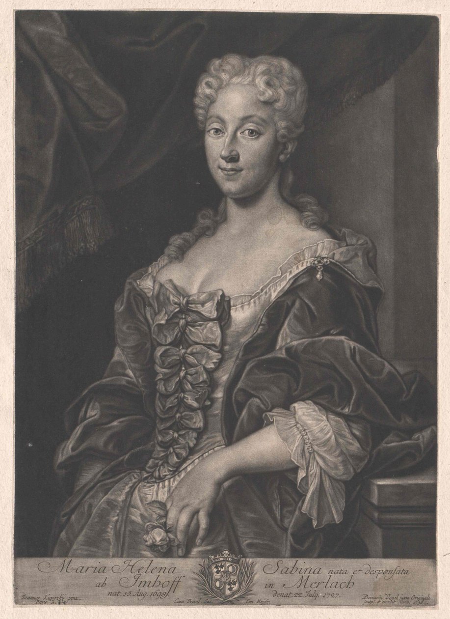 Maria Helena Sabina von Imhoff autorstwa Artist Unknown