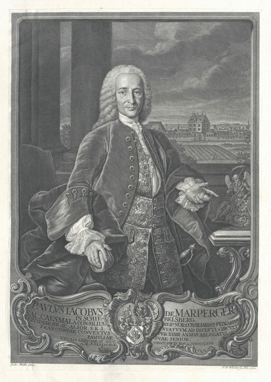 Paul Jakob von Marperger autorstwa Artist Unknown