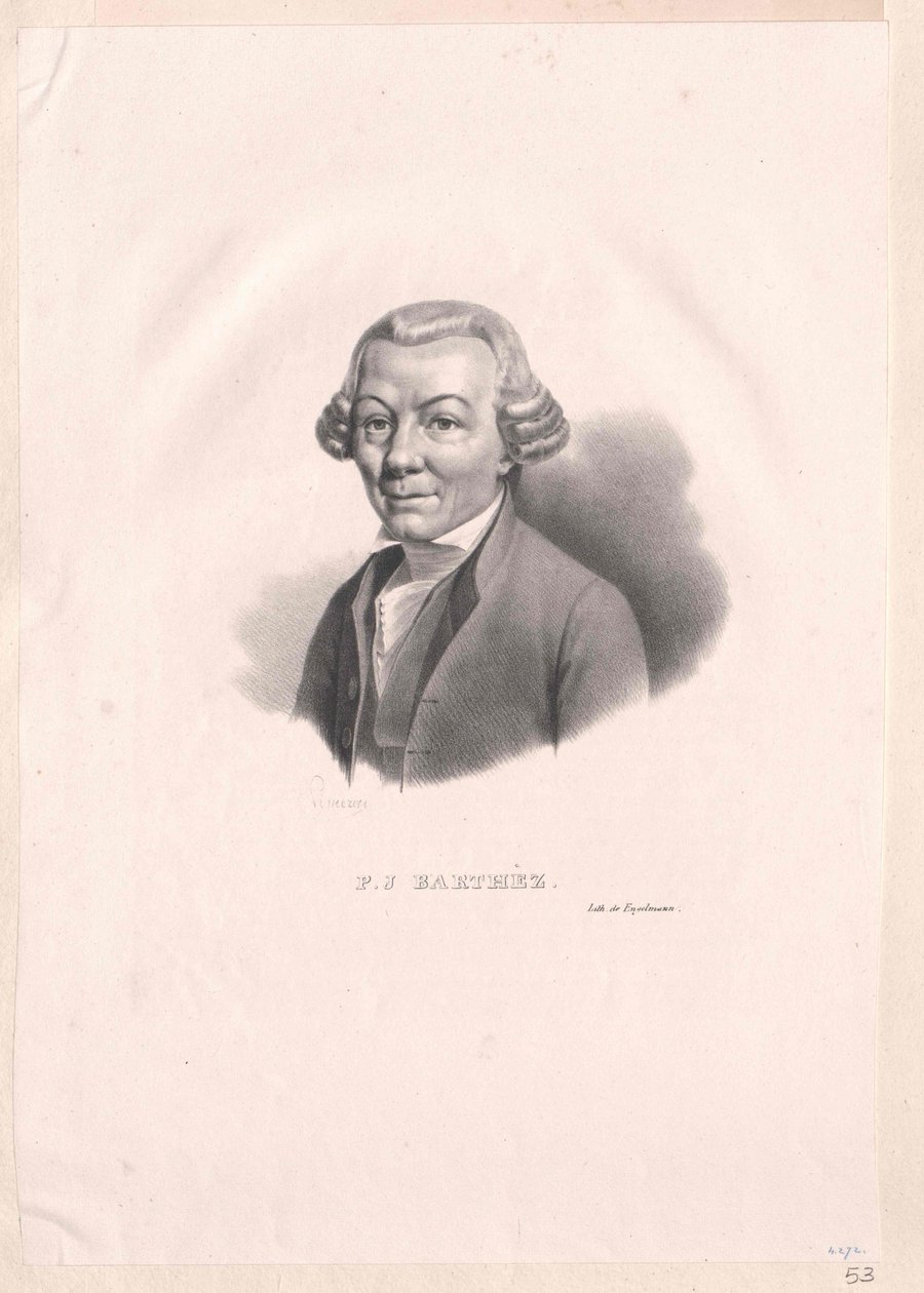 Paul Joseph Barthez autorstwa Artist Unknown