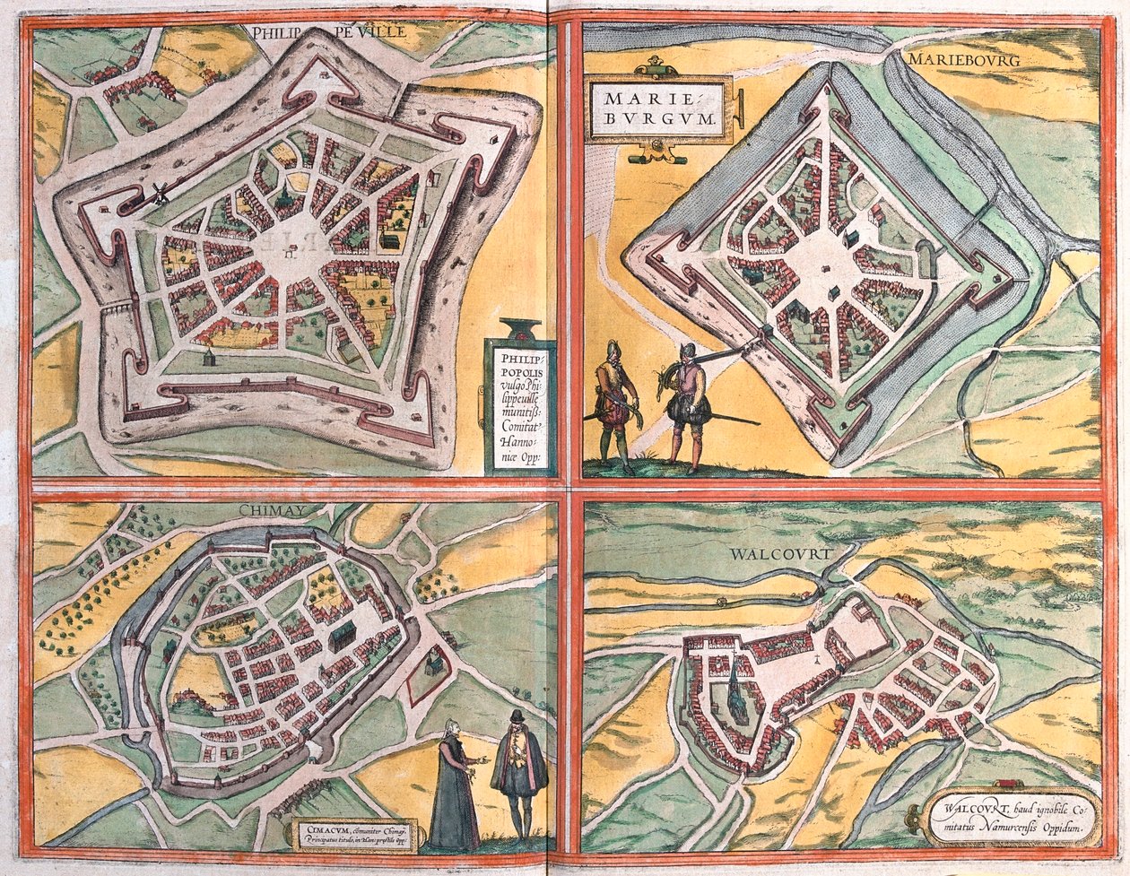 Phlippeville, Mariembourg, Chimay, Walcourt, Belgia autorstwa Artist Unknown