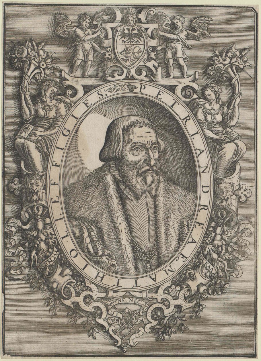 Pietro Andrea Mattioli (druk) autorstwa Artist Unknown