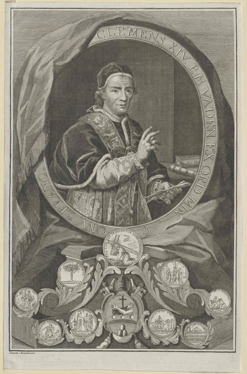 Papież Klemens XIV autorstwa Artist Unknown