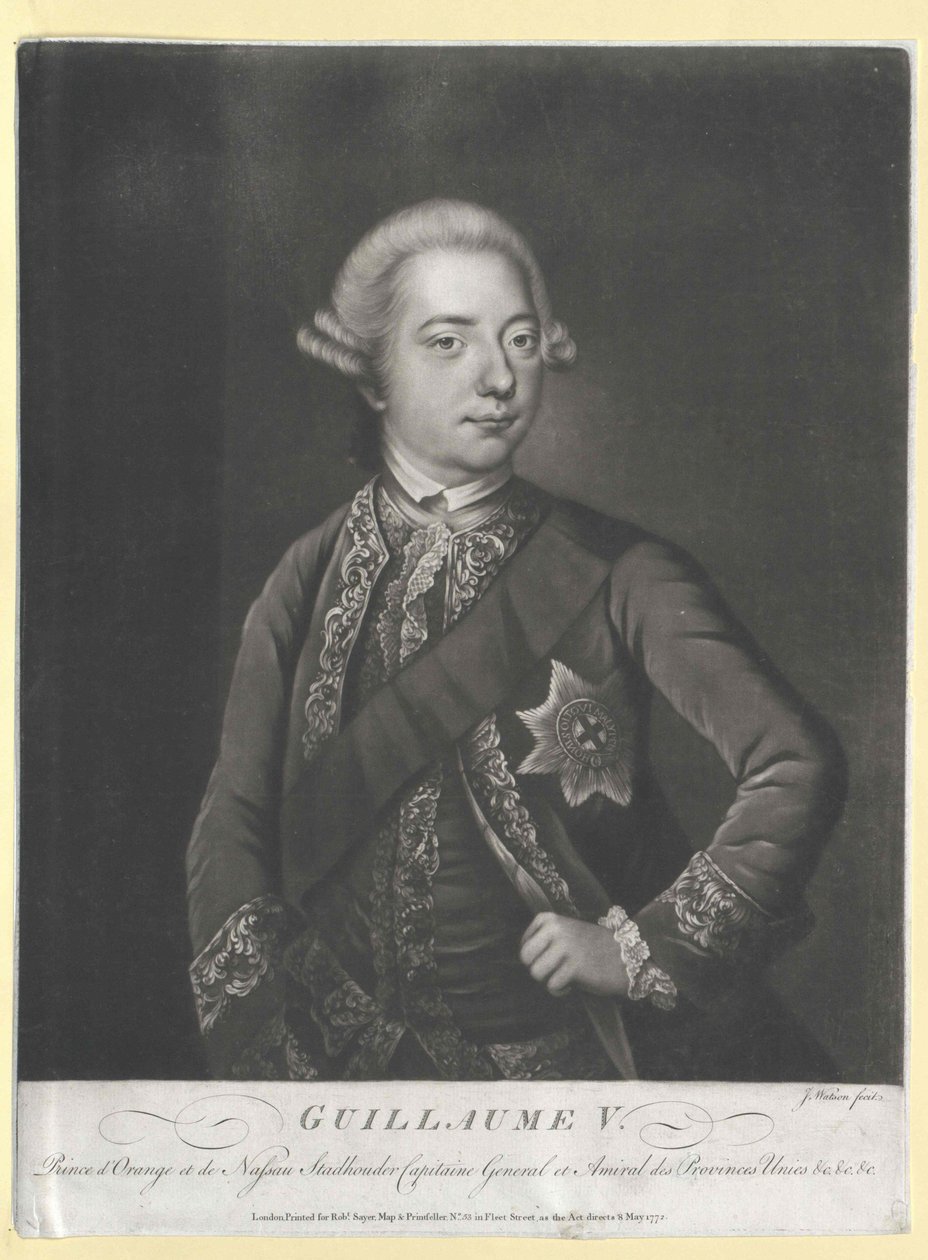 Książę Orange-Nassau Wilhelm V. autorstwa Artist Unknown