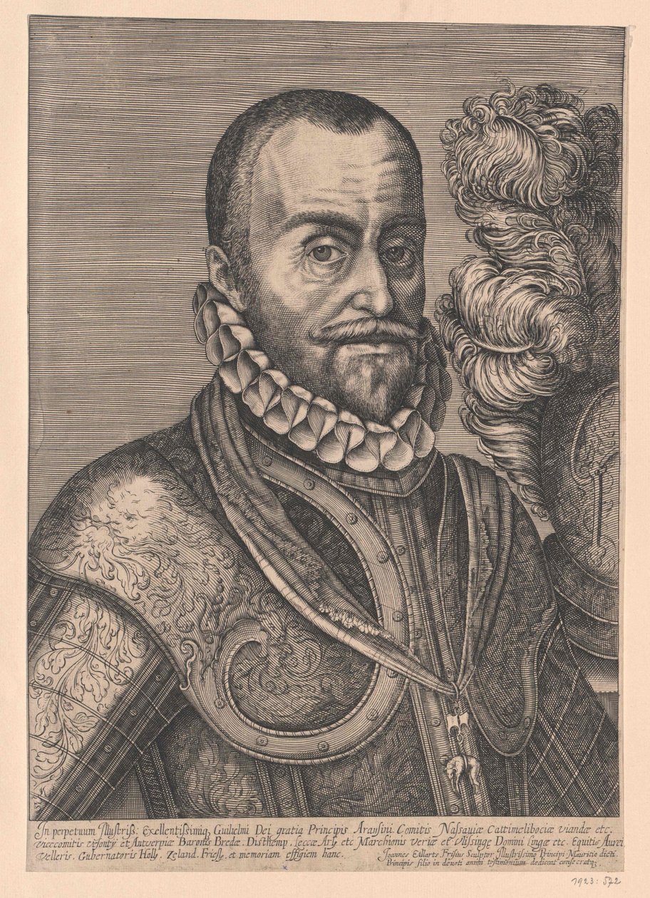Książę Oranii Wilhelm I (druk) autorstwa Artist Unknown
