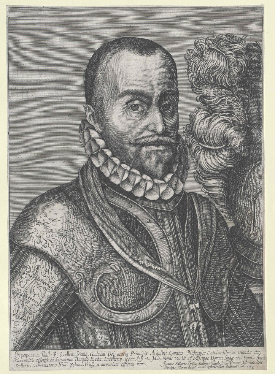 Książę Oranii Wilhelm I (druk) autorstwa Artist Unknown