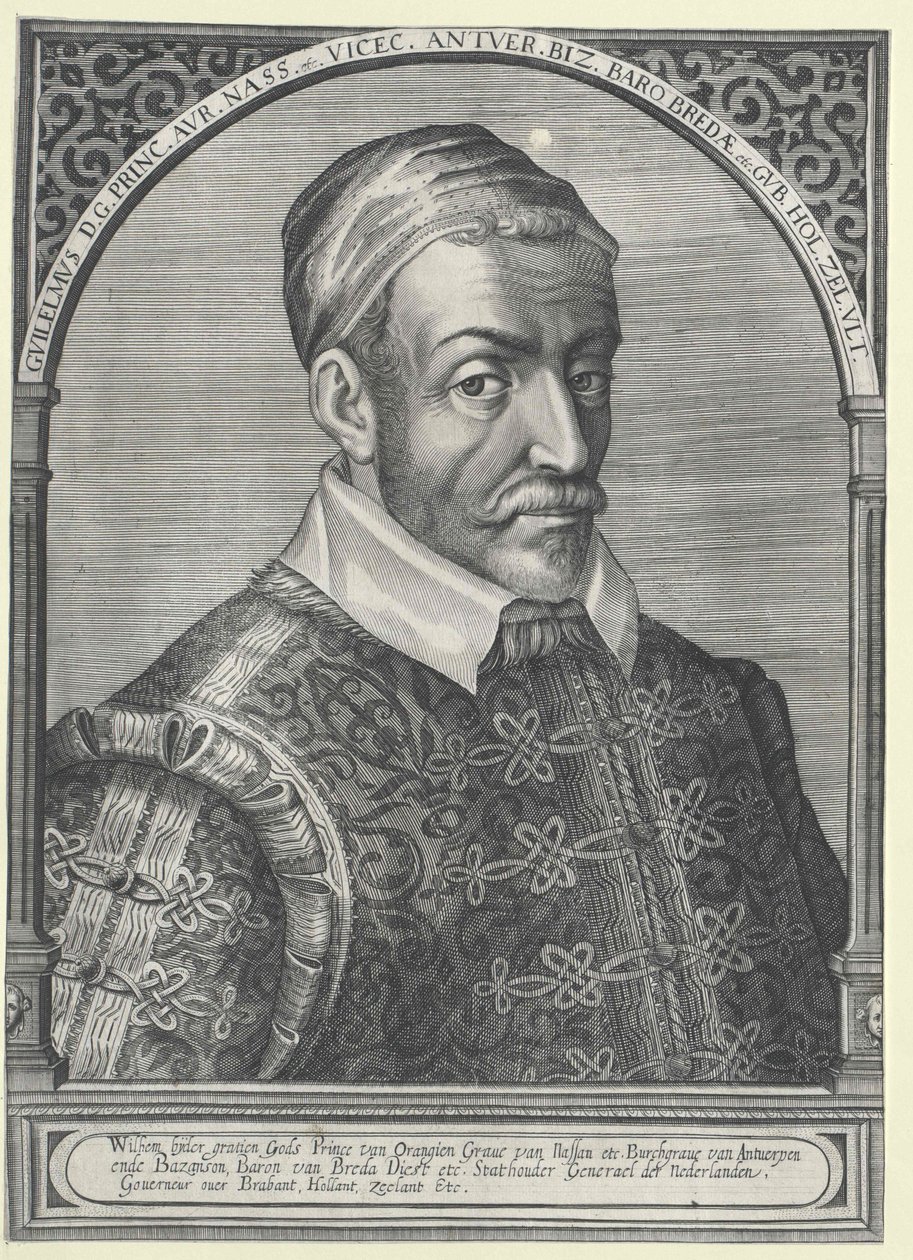 Książę Oranii Wilhelm I (druk) autorstwa Artist Unknown