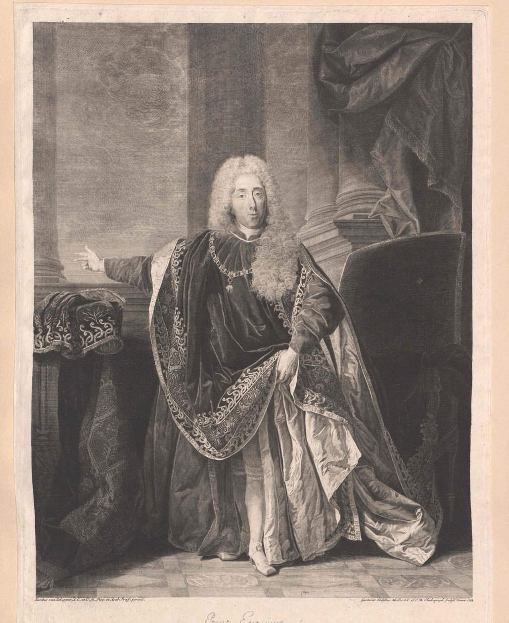 Prince of Savoy Carignan Eugene autorstwa Artist Unknown