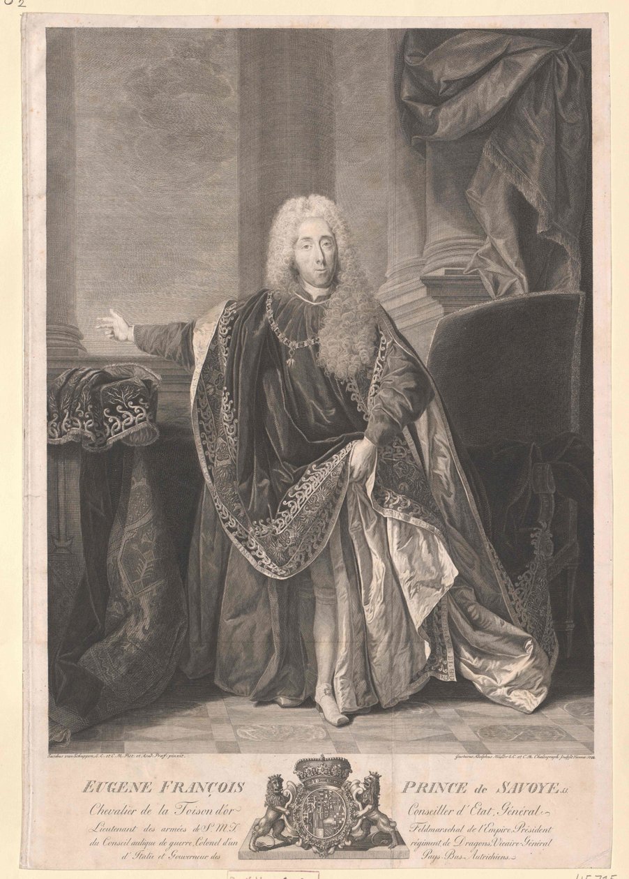 Prince of Savoy Carignan Eugene autorstwa Artist Unknown