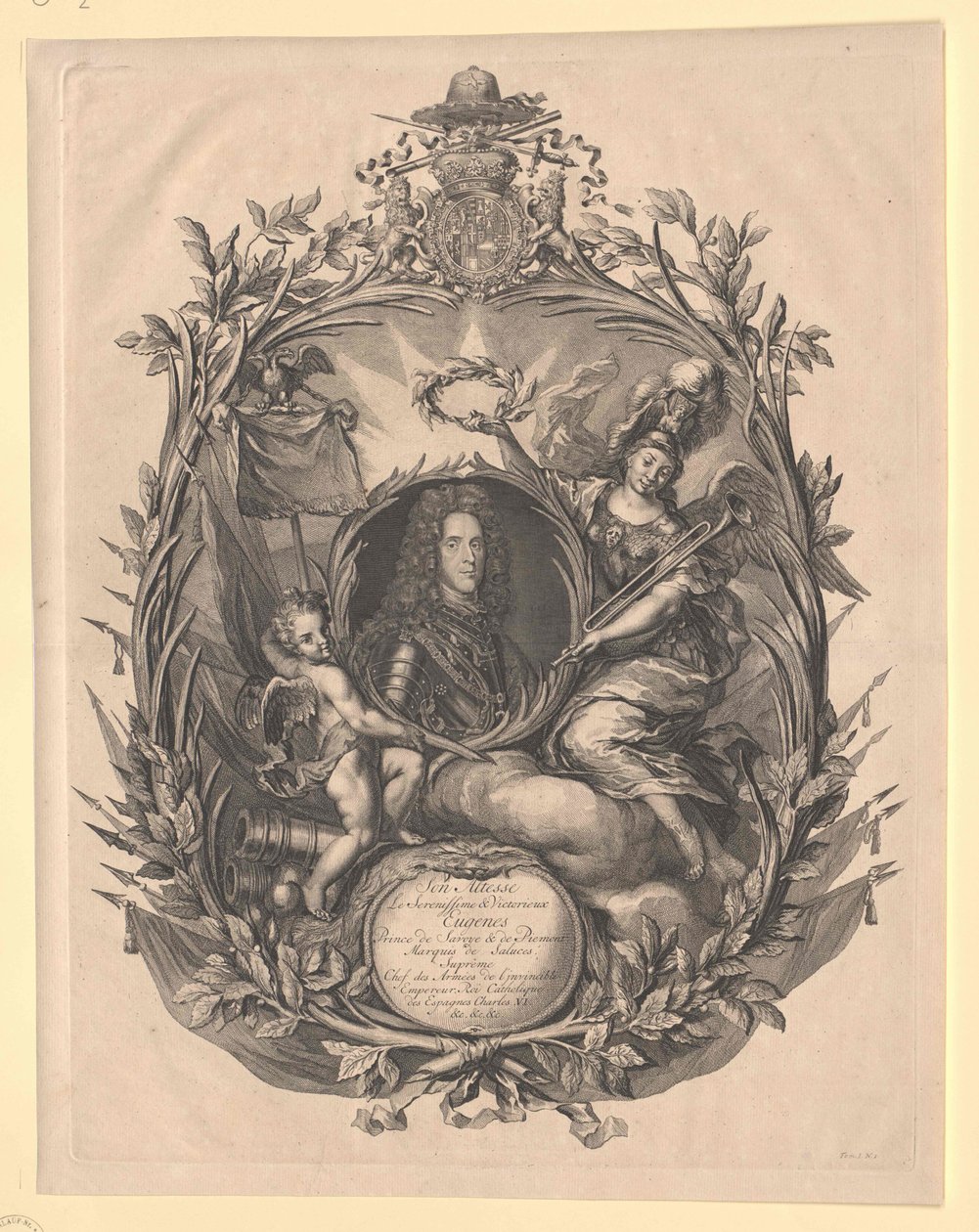 Prince of Savoy Carignan Eugene autorstwa Artist Unknown