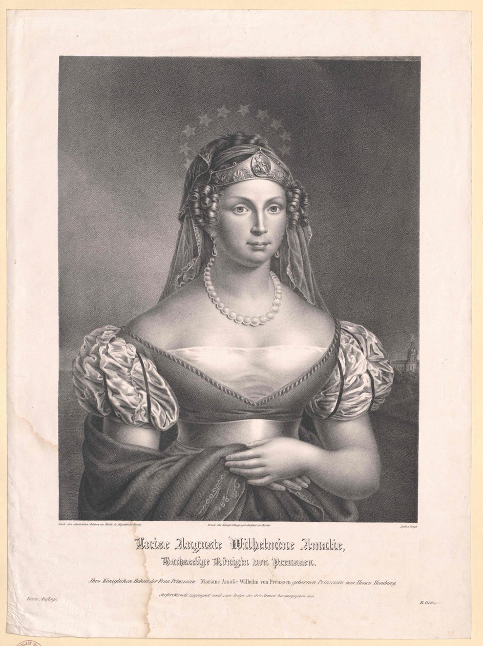 Księżniczka Meklemburgii-Strelitz Louise autorstwa Artist Unknown
