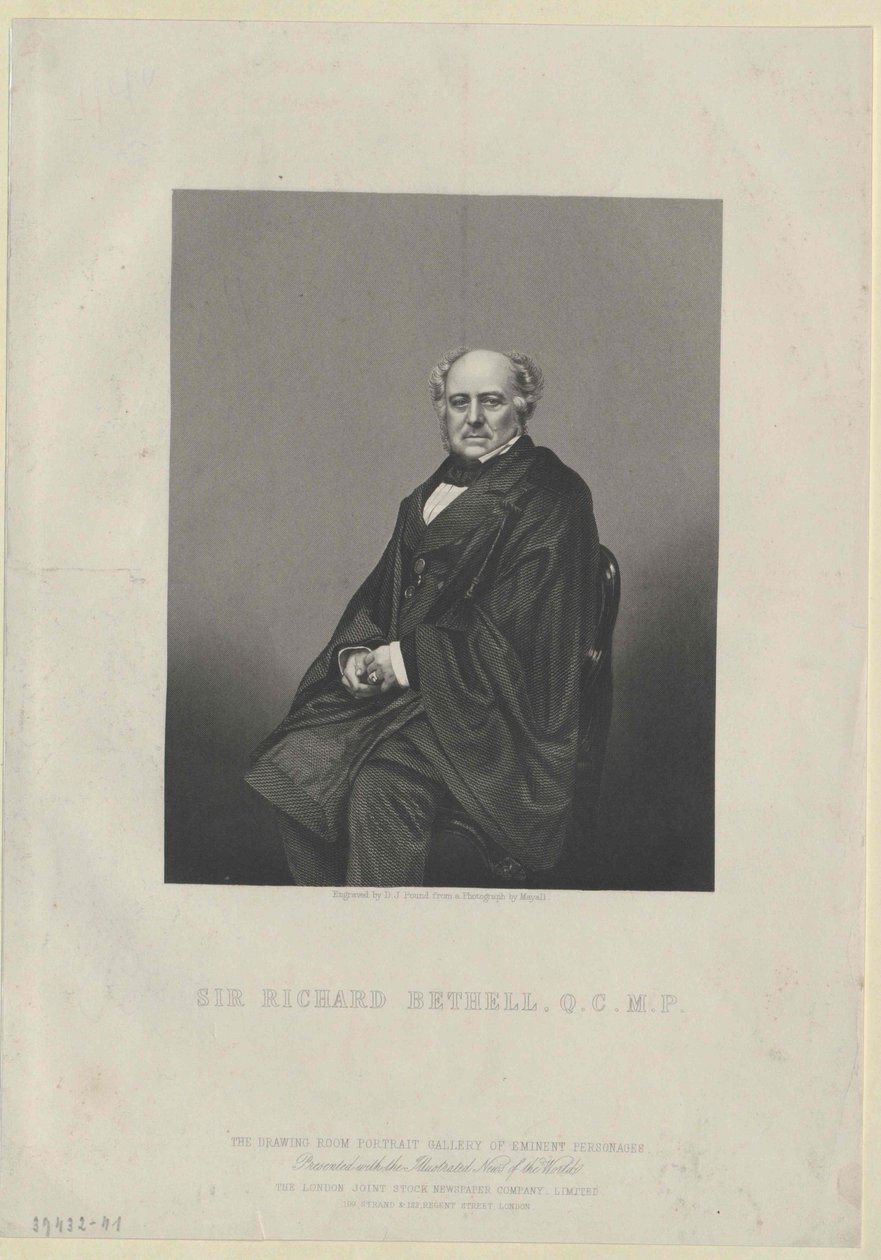 Richard Bethell autorstwa Artist Unknown
