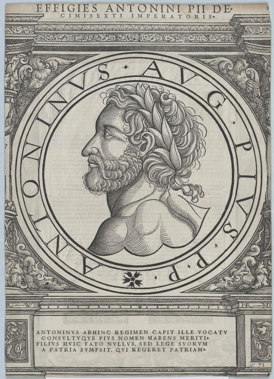 Cesarz rzymski Antonin Pius autorstwa Artist Unknown