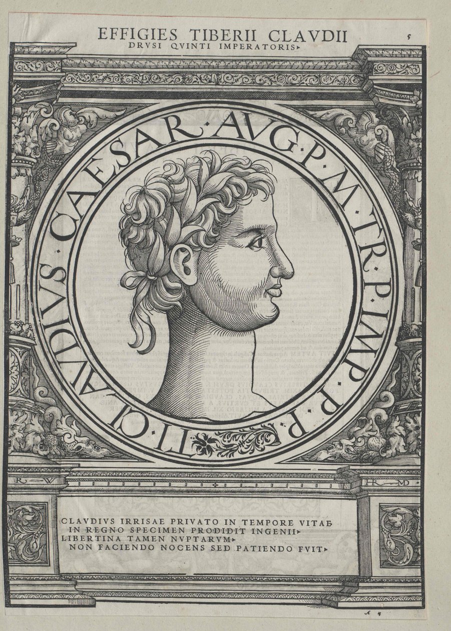 Rzymski cesarz Klaudiusz autorstwa Artist Unknown