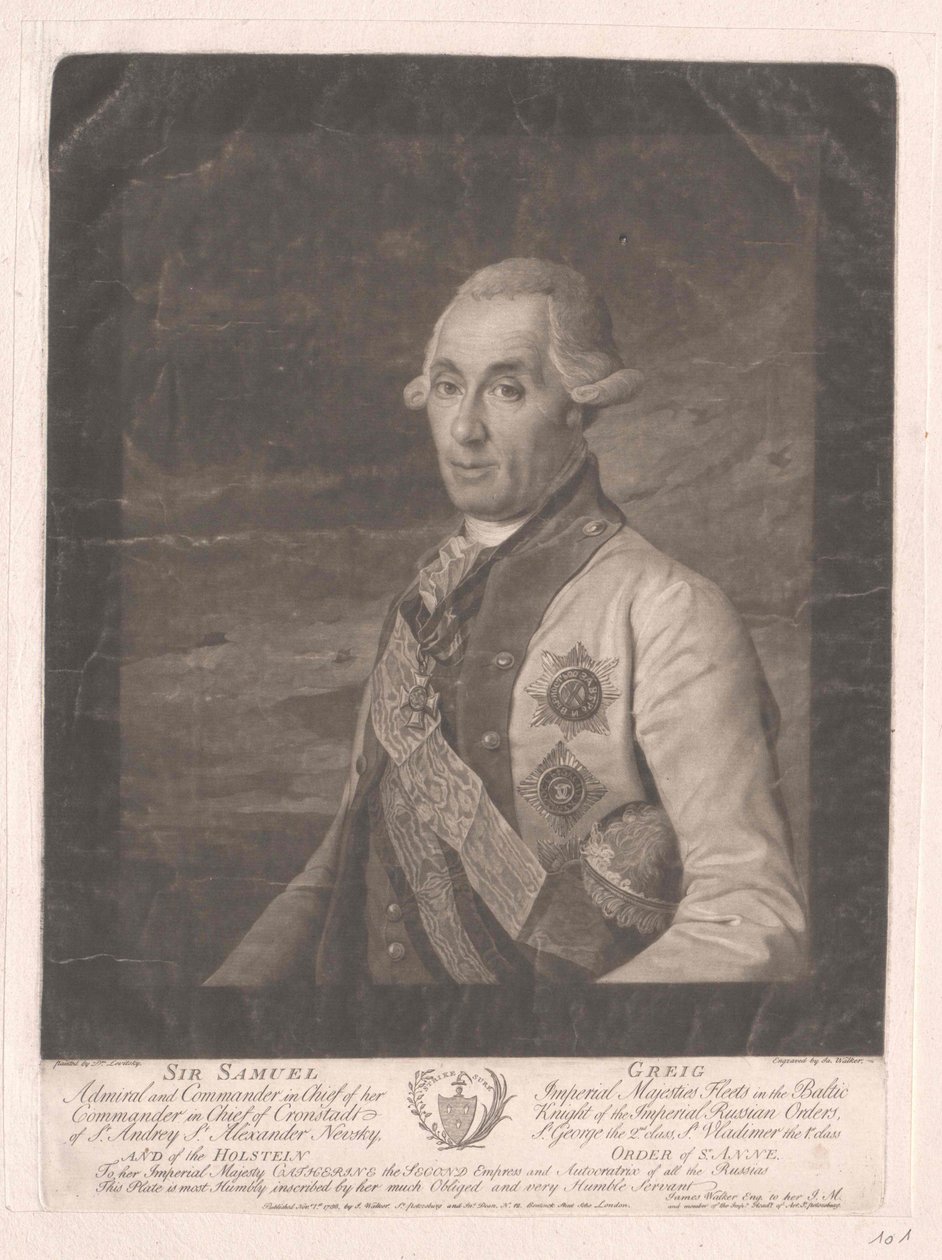 Sir Samuel Greig autorstwa Artist Unknown