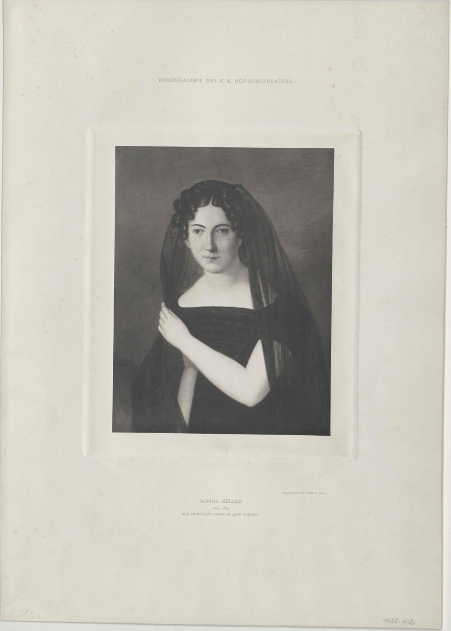 Sophie Mueller (druk) autorstwa Artist Unknown