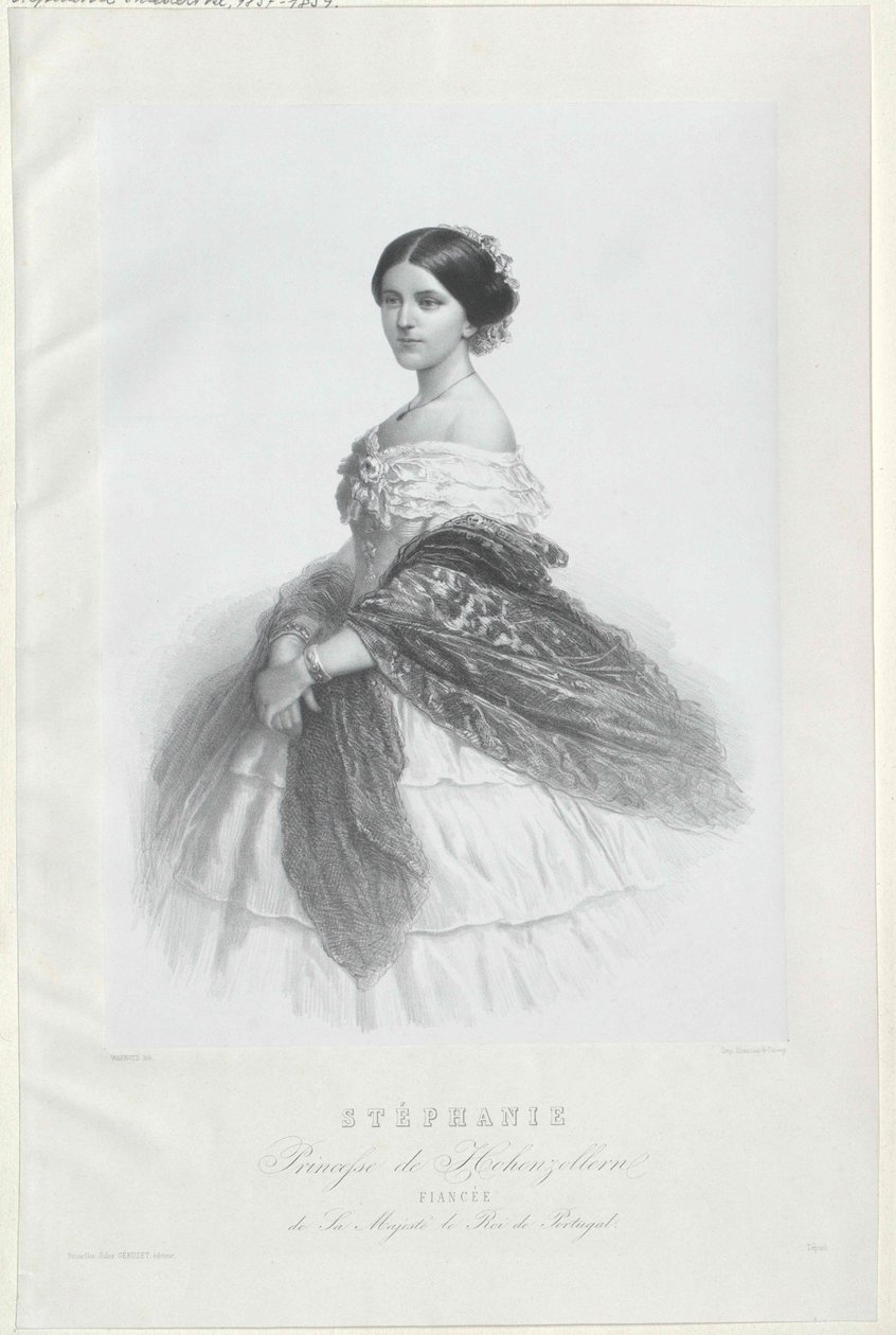 Stephanie Friederike z rodu Hohenzollern-Sigmaringen autorstwa Artist Unknown