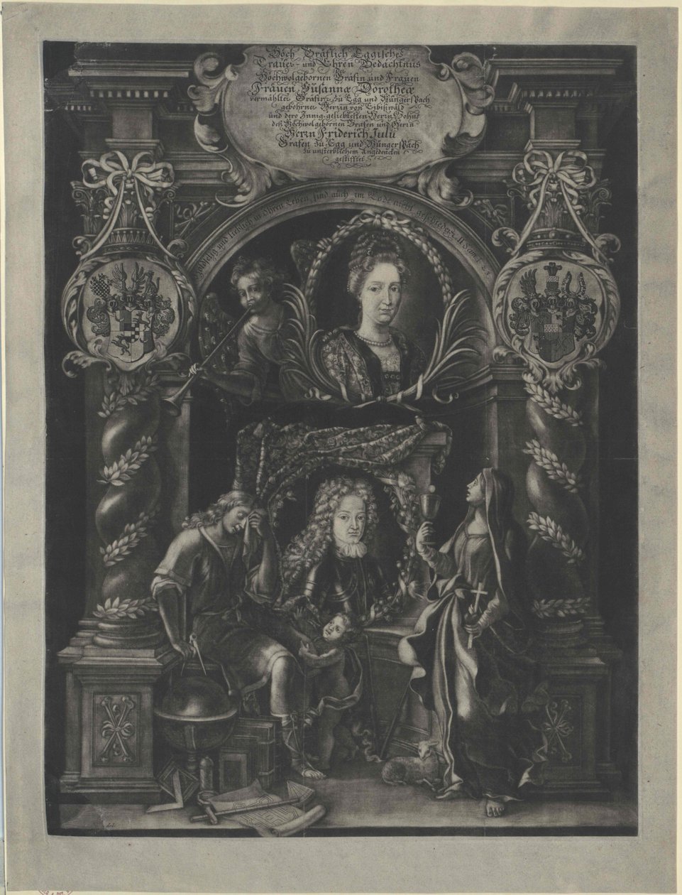 Susanna Dorothea von Eybiswald (druk) autorstwa Artist Unknown