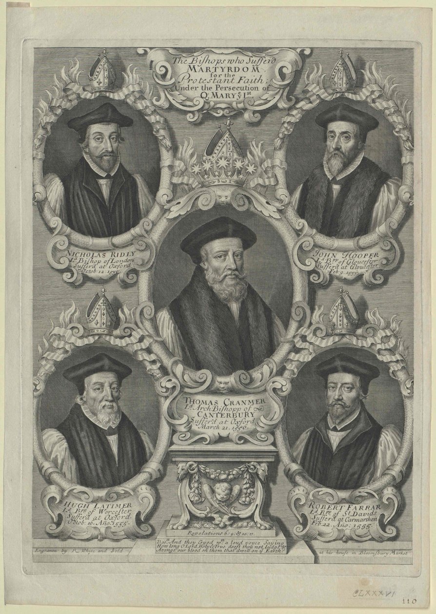 Thomas Cranmer (druk) autorstwa Artist Unknown
