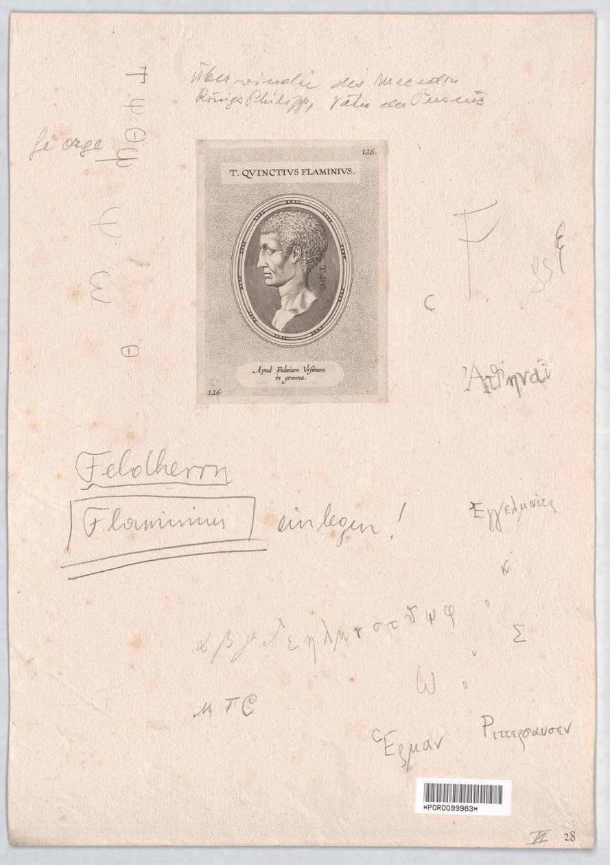 Titus Quinctius Flaminius (druk) autorstwa Artist Unknown