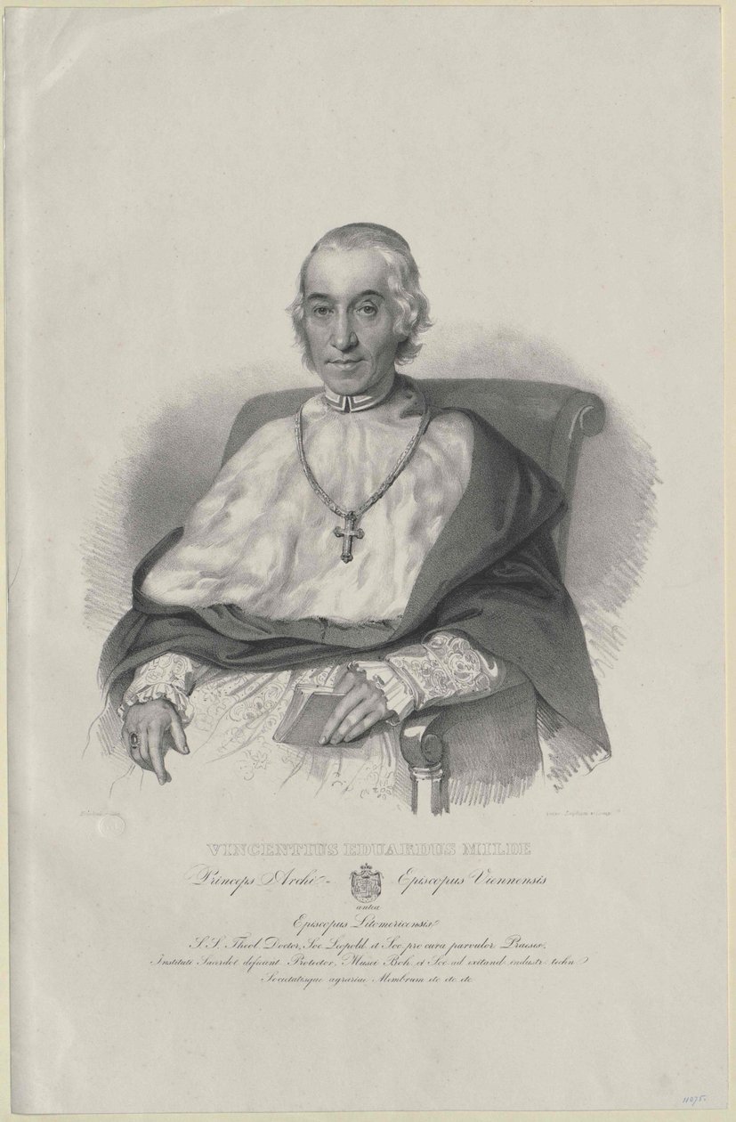 Vinzenz Eduard Milde autorstwa Artist Unknown