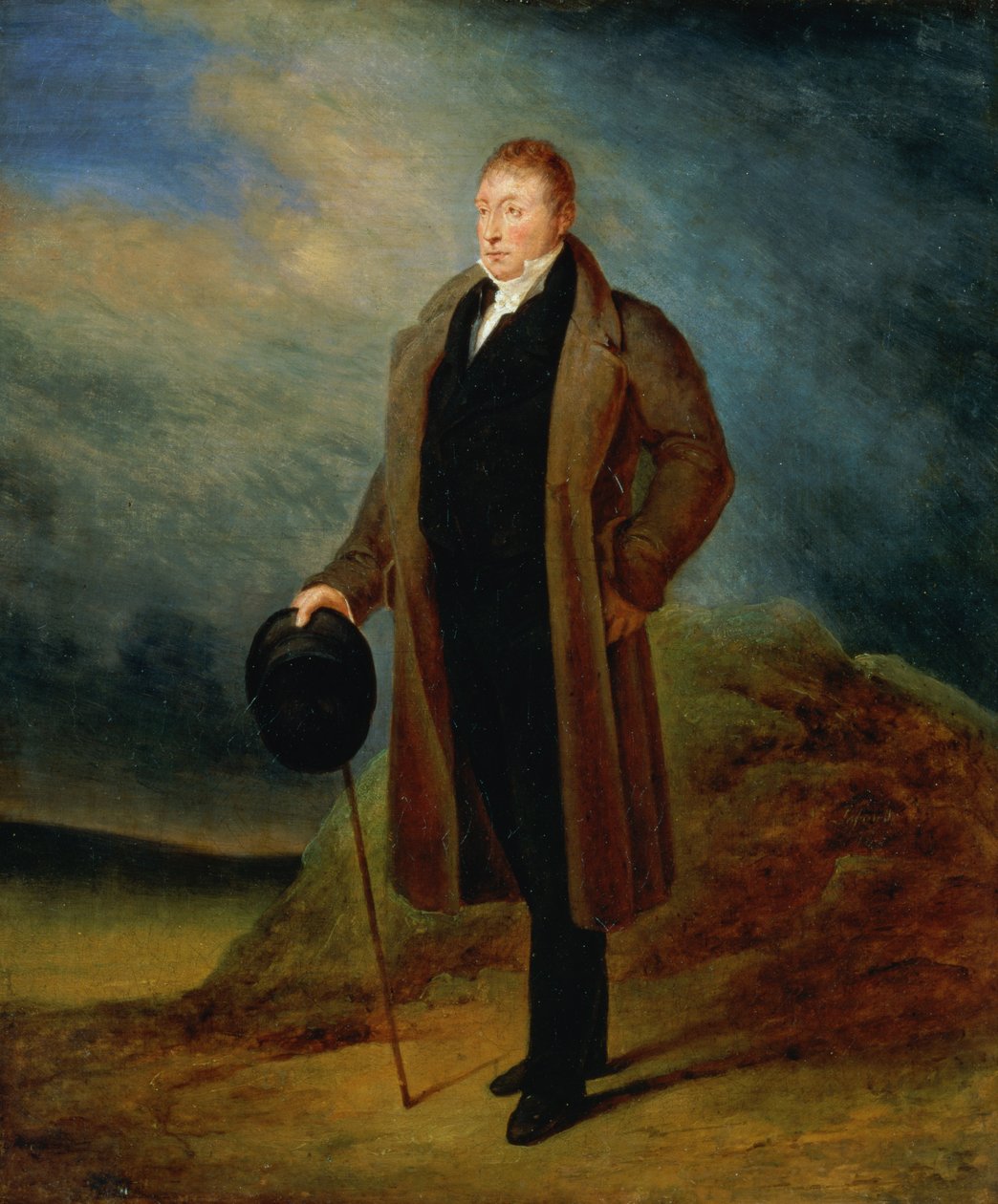 Portret generała La Fayette w stroju cywilnym, 1824 r. autorstwa Ary Scheffer