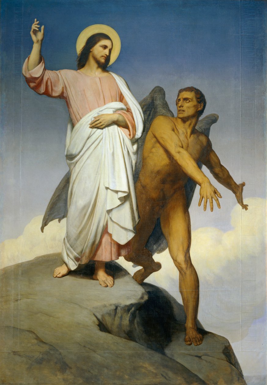 Kuszenie Chrystusa ... autorstwa Ary Scheffer