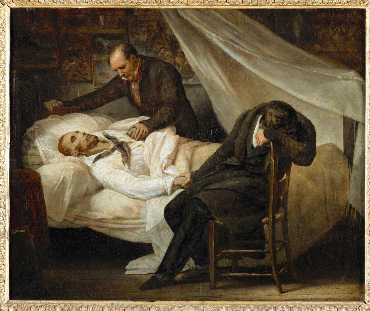 Śmierć Gericault ... autorstwa Ary Scheffer